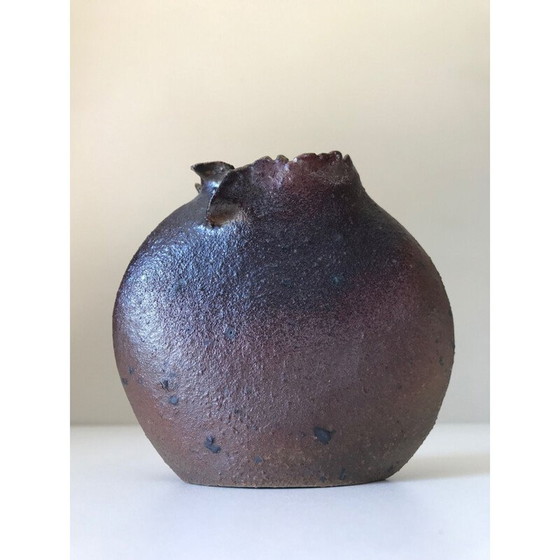 Image 1 of Vintage-Vase aus Steingut von Jean Paul Brunet, 1970