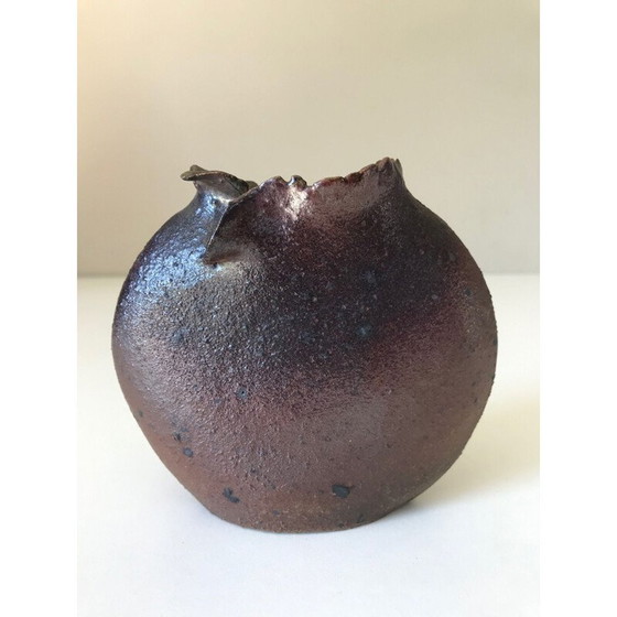 Image 1 of Vintage-Vase aus Steingut von Jean Paul Brunet, 1970