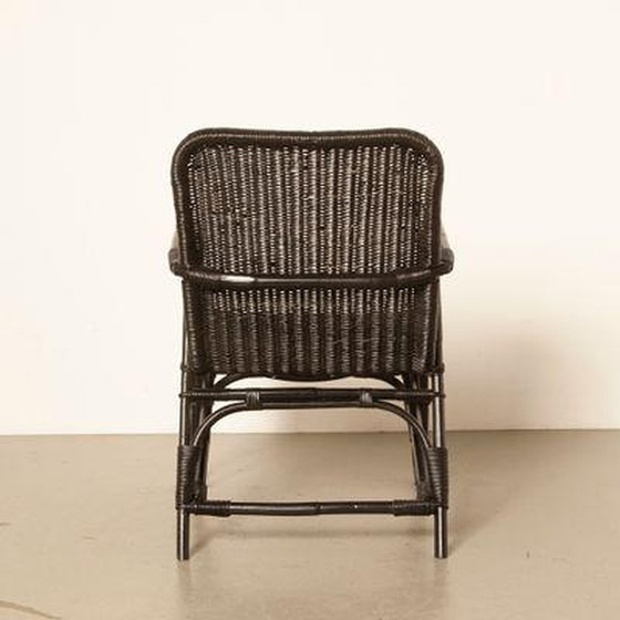 Image 1 of Sessel aus schwarzem Rattan