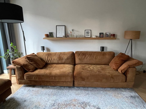 Lounge Sofa 3,5 Sitzer + Hocker