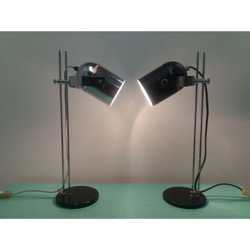 Verstellbare Chromlampe von Stanislav Indra, Tschechoslowakei 1970