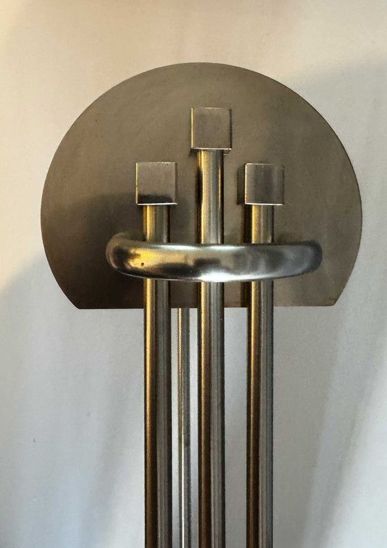 Image 1 of Art Deco Tischlampe aus Messing - Design Weltausstellung 1925 Paris (Marcel Breuer)