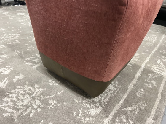 Image 1 of Label Zium Footstool Stoff Leder