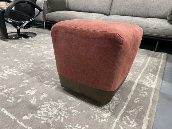 Image 1 of Label Zium Footstool Stoff Leder