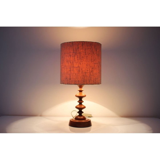 Image 1 of Vintage-Tischlampe aus Holz von Antonín Hepnar, Tschechien 1970