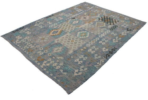 Image 1 of Original Old Style Kelim Afghan 245 X 187 Cm Top Zustand