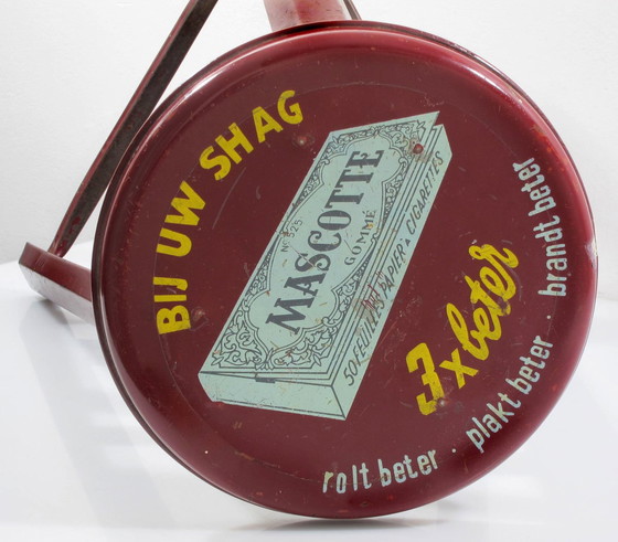 Image 1 of Mascotte Rot Fifties Metall-Emaille-Hocker