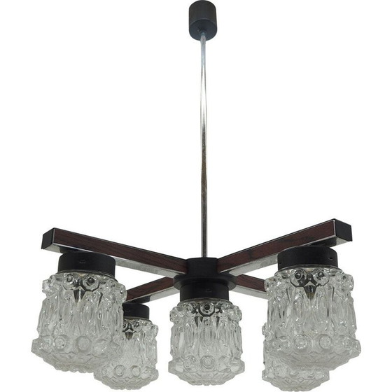 Image 1 of Vintage-Kronleuchter in perfektem Zustand, Tschechoslowakei 1960