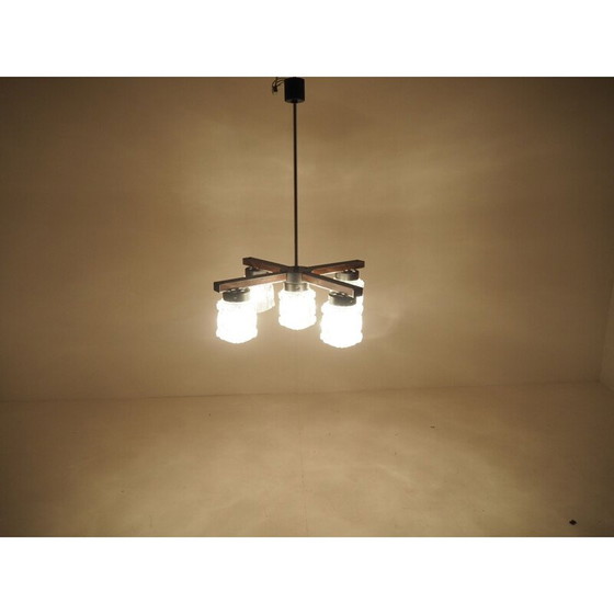 Image 1 of Vintage-Kronleuchter in perfektem Zustand, Tschechoslowakei 1960