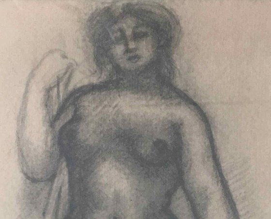 Image 1 of Rahmen Radierung Nackte Frau In Der Draperie Von Aristide Maillol