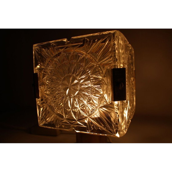 Image 1 of Paar alte Lampen aus Metall und Glas von Kamenický Šenov für Preciosa, Tschechoslowakei 1970