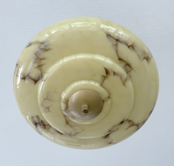 Image 1 of Art Deco Glas Pendelleuchte