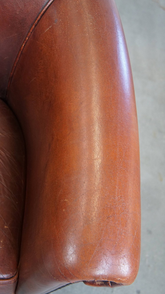 Image 1 of Vintage Schafsleder Clubsessel