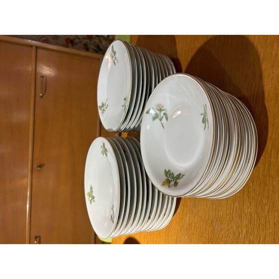 Image 1 of Satz von 36 Tellern von Théodore Haviland für Porcelaine de Paris, 1960