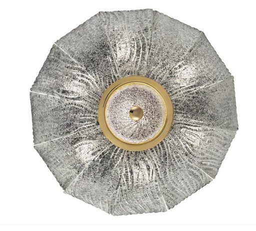Deckenleuchte, Mid Century Modern, Art Deco, Muranoglas, Flush Mount, Barovier I Tosso, Royal, Vintage Beleuchtung, Selten