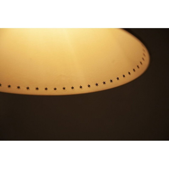 Image 1 of Vintage Kegle Messing Pendelleuchte von Bent Karlby für Lyfa