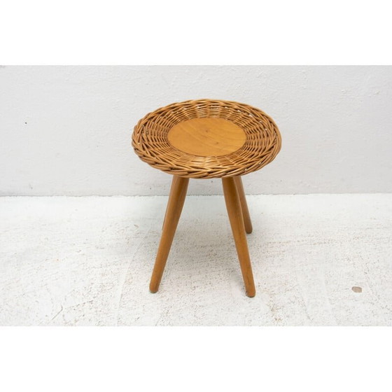 Image 1 of Mid Century Rattanhocker von Jan Kalous für Úluv, Tschechoslowakei 1960er Jahre