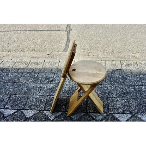 Image 1 of Paar Vintage-Klapphocker aus Buche von Roger Talon, 1960