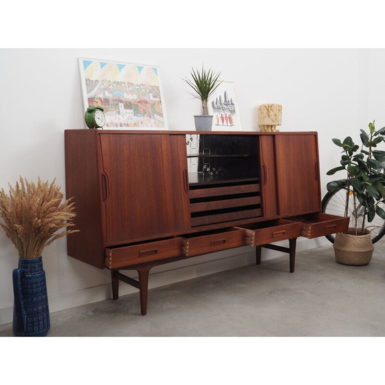 Image 1 of Vintage Highboard aus Teakholz von Børge Seindal für Westergaard, 1960er Jahre