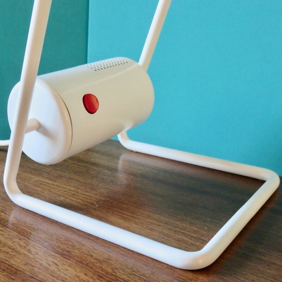 Image 1 of Paar Vintage-Lampen aus weiß lackiertem Metall "Arkilux", Dänemark 1995