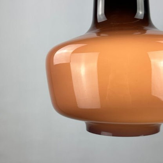 Image 1 of Lila Opalglas Pendelleuchte Kreta Für Holmegaard Von Jacob Bang