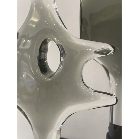 Image 1 of Vintage School of Fish Skulptur aus Glas und Holz von Livio Seguso, 1970er Jahre