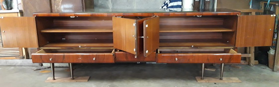 Image 1 of Vintage Enfilade Aus Rio Palisander, Hinterleuchtet.