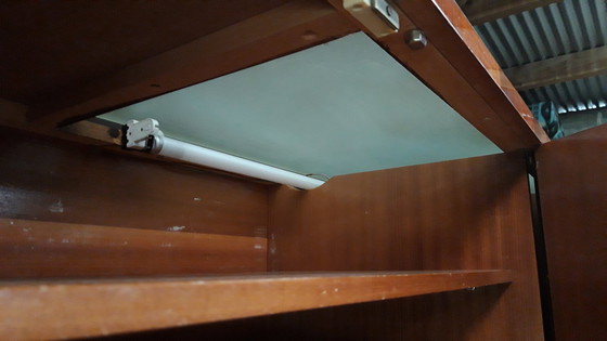 Image 1 of Vintage Enfilade Aus Rio Palisander, Hinterleuchtet.