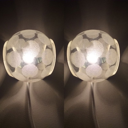 Paar Mid Century Wandlampen 1970er Jahre