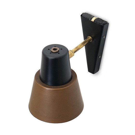 Image 1 of Klassische Wandlampe aus Messing und Kupfer, 1950er Jahre
