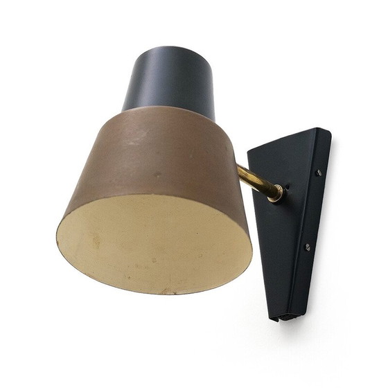 Image 1 of Klassische Wandlampe aus Messing und Kupfer, 1950er Jahre