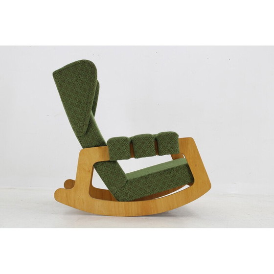 Image 1 of Vintage Brutalist Schaukelstuhl, Tschechoslowakei 1970er