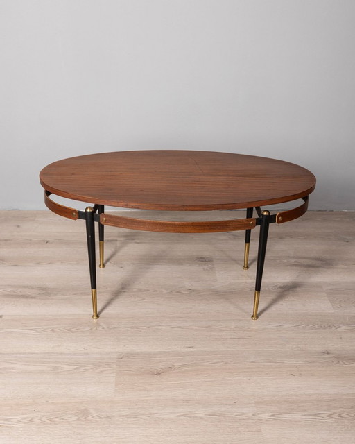 Vintage 60S Couchtisch aus Holz Italienisches Design