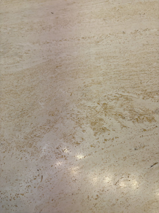 Image 1 of Vintage Travertine Dining Table