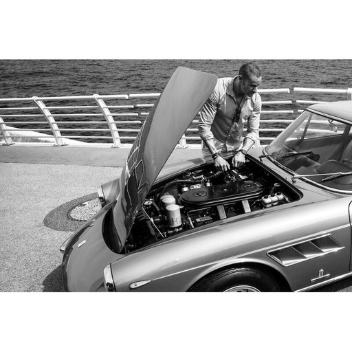 "Verloren im Ferrari" Vintage-Druck