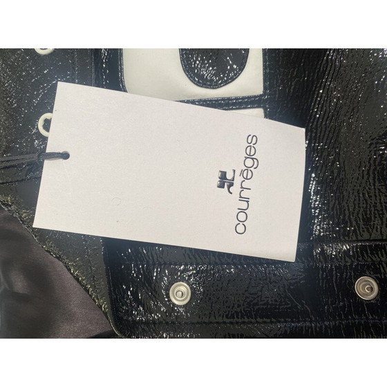 Image 1 of Schwarze Vintage-Vinyl-Jacke