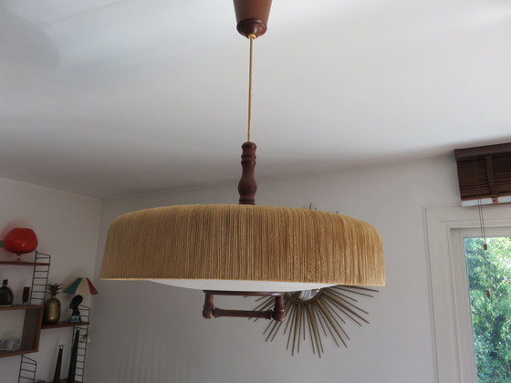 Image 1 of Hängeleuchte Temde Aus Sisal Und Teakholz