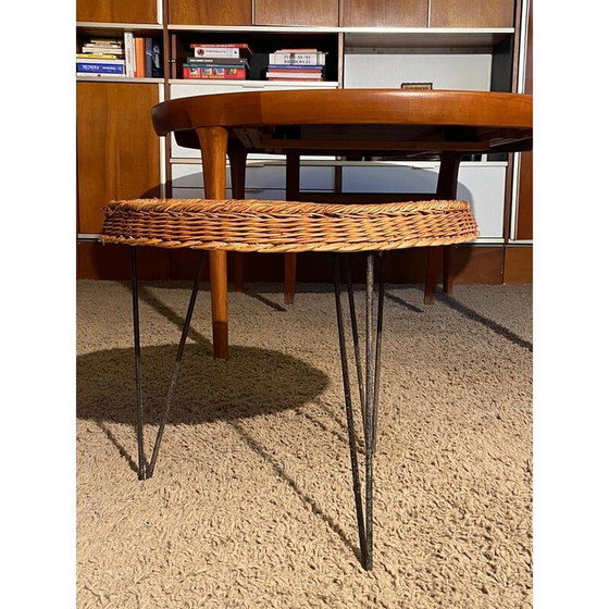 Image 1 of Vintage Wohnzimmerset aus Weidengeflecht von Raoul Guys, 1950