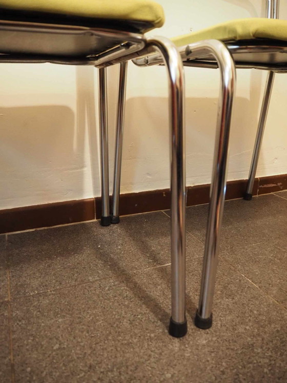 Image 1 of 4x Vintage Chrom Design Stühle Orix 1970S