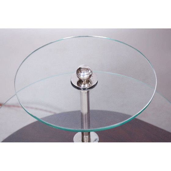 Image 1 of Vintage Art Deco Ankleidespiegel aus Nussbaumholz von Jindřich Halabala für UP Zavody, Tschechoslowakei 1920