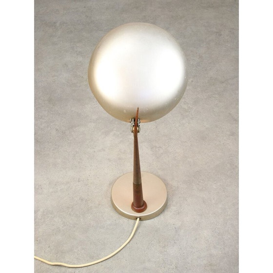 Image 1 of Italienische Tischlampe aus Kupfer und Aluminium aus der Mid-Century-Zeit