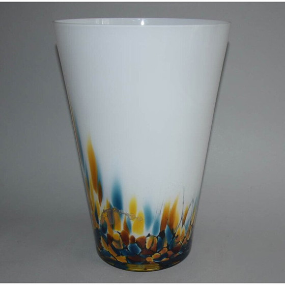 Image 1 of Vintage-Vase aus Kunstglas von Jozefina Krosno, Polen 1980