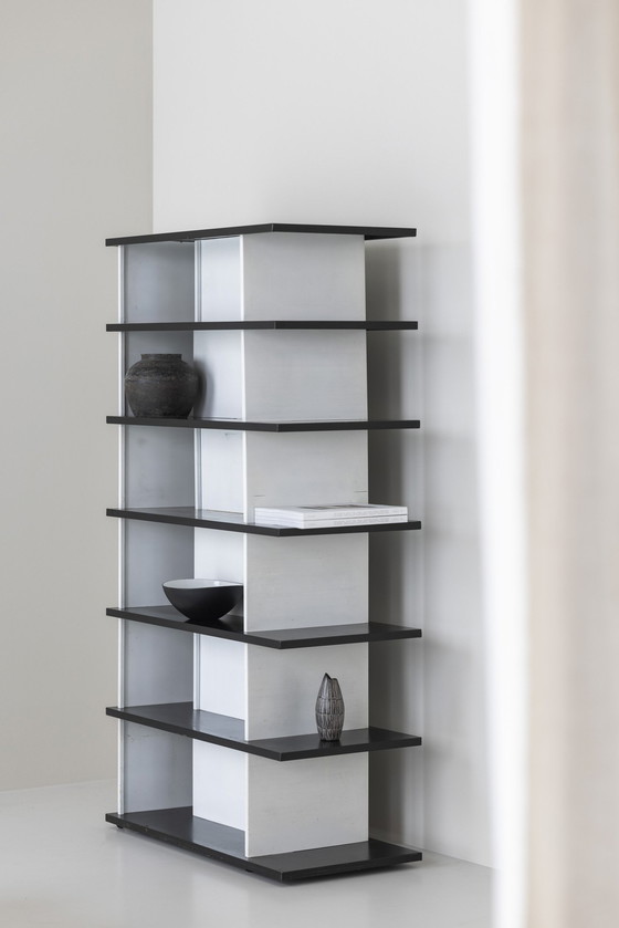 Image 1 of Beeindruckendes Bücherregal / Raumteiler Entworfen von Wim Rietveld für De Bijenkorf, Niederlande 1960er Jahre.