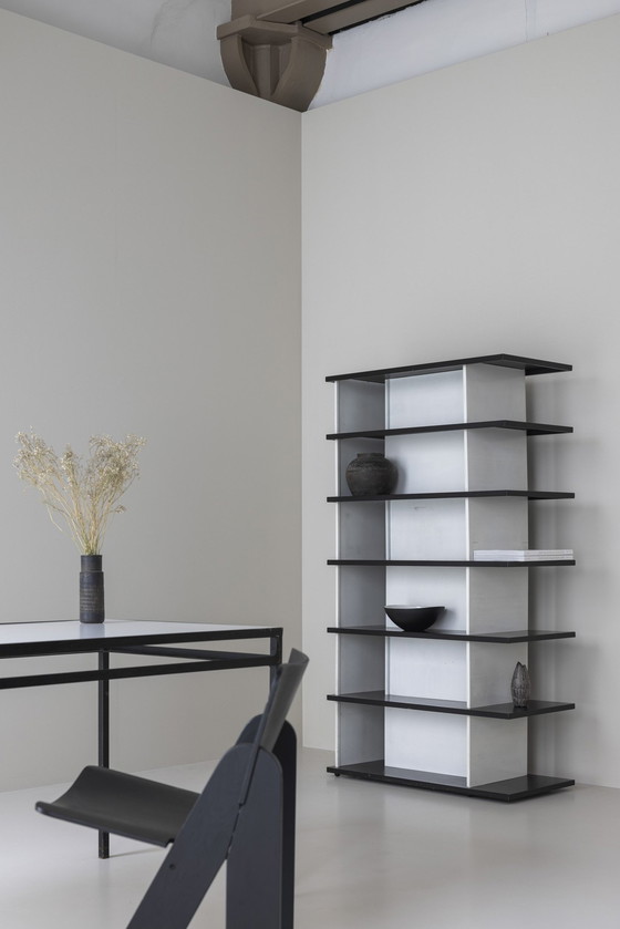 Image 1 of Beeindruckendes Bücherregal / Raumteiler Entworfen von Wim Rietveld für De Bijenkorf, Niederlande 1960er Jahre.