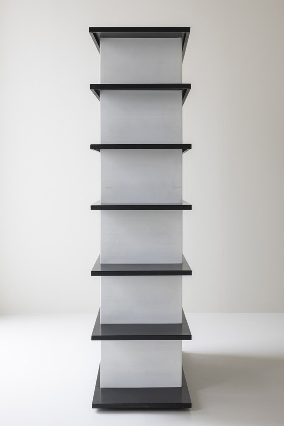 Image 1 of Beeindruckendes Bücherregal / Raumteiler Entworfen von Wim Rietveld für De Bijenkorf, Niederlande 1960er Jahre.