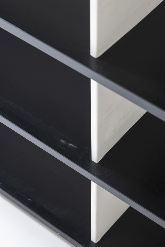 Image 1 of Beeindruckendes Bücherregal / Raumteiler Entworfen von Wim Rietveld für De Bijenkorf, Niederlande 1960er Jahre.