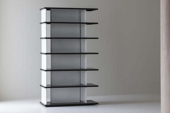 Image 1 of Beeindruckendes Bücherregal / Raumteiler Entworfen von Wim Rietveld für De Bijenkorf, Niederlande 1960er Jahre.