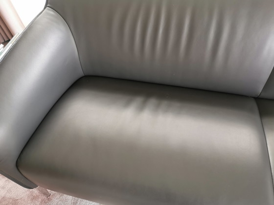 Image 1 of 3-Sitzer-Ledersofa im Leolux-Design.