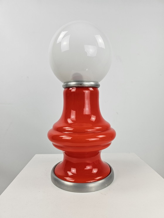 Image 1 of Glas-Tischlampe Italienisch