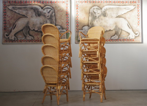 Image 1 of Stapelbarer Korbsessel für Außenbereiche und Gaststätten